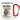 Anti-Stress Tasse für Dozenten – Karabinerbecher 330 ml – Weiß/Rot – Ohne Deckel – Ansicht 1 #farbe_weiss-rot