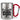 Professioneller Wurmbader – Karabinerbecher 330 ml – Silber/Rot – Ohne Deckel – Ansicht 1 #farbe_silber-rot