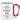 Ficken Sie sich – Flowers – Karabinerbecher 330 ml – Weiß/Rot – Ohne Deckel – Ansicht 1 #farbe_weiss-rot