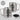 Es gibt so viele Papas auf der Welt und ich hab den Besten – Karabinerbecher 330 ml – Silber/Silber – Mit Deckel – Ansicht 3 #farbe_silber-silber