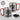 Ich trinke nur an Tagen, die mit G enden, und mittwochs – Karabinerbecher 330 ml – Silber/Rot – Mit Deckel – Ansicht 3 #farbe_silber-rot