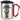 Guck mich nicht in diesem Ton an – Karabinerbecher 330 ml – Silber/Rot – Mit Deckel – Ansicht 1 #farbe_silber-rot