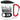 Urlaubsmodus an – Karabinerbecher 330 ml – Weiß/Rot – Mit Deckel – Ansicht 1 #farbe_weiss-rot
