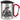 Fisch-Flüsterer – Karabinerbecher 330 ml – Silber/Rot – Mit Deckel – Ansicht 1 #farbe_silber-rot