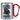 Anti-Stress Tasse für Papas – Karabinerbecher 330 ml – Silber/Rot – Ohne Deckel – Ansicht 1 #farbe_silber-rot