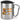 Spritzus Saufus Rex – Karabinerbecher 330 ml – Silber/Silber – Mit Deckel – Ansicht 1 #farbe_silber-silber