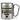 Traue keinem Geschäftsführer, der heute noch keinen Kaffee hatte – Karabinerbecher 330 ml – Silber/Silber – Ohne Deckel – Ansicht 1 #farbe_silber-silber