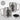 Sind wir zu laut, bist du zu alt – Karabinerbecher 330 ml – Silber/Silber – Mit Deckel – Ansicht 3 #farbe_silber-silber