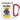 Anti-Stress Tasse für Azubis – Karabinerbecher 330 ml – Weiß/Rot – Ohne Deckel – Ansicht 1 #farbe_weiss-rot