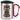 Biker werden nicht grau – das ist Chrom – Karabinerbecher 330 ml – Silber/Rot – Mit Deckel – Ansicht 1 #farbe_silber-rot
