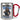 Anti-Stress Tasse für Morgenmuffel – Karabinerbecher 330 ml – Silber/Rot – Ohne Deckel – Ansicht 1 #farbe_silber-rot