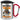 Anti-Stress Tasse für Bauleiter – Karabinerbecher 330 ml – Silber/Rot – Mit Deckel – Ansicht 1 #farbe_silber-rot