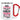 Meine Tochter findet, dass ich die coolste Mama der Welt bin – Karabinerbecher 330 ml – Weiß/Rot – Ohne Deckel – Ansicht 1 #farbe_weiss-rot