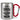 Liebe Schwester, ich habe versucht, für dich das beste Geschenk zu finden – Karabinerbecher 330 ml – Silber/Rot – Ohne Deckel – Ansicht 1 #farbe_silber-rot