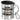 Ich bin Professorin, was ist deine Superkraft? – Edelstahlbecher 400 ml – Silber – Mit Deckel und Karabiner – Ansicht 1 #farbe_silber