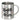 Konfetti im Herzen – Edelstahlbecher 400 ml – Silber – Ohne Deckel und Karabiner – Ansicht 1 #farbe_silber