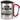 Ich bin Floristin, was ist deine Superkraft? – Karabinerbecher 330 ml – Silber/Rot – Mit Deckel – Ansicht 1 #farbe_silber-rot