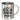 Zuhause ist, wo wir parken – Edelstahlbecher 400 ml – Silber – Ohne Deckel und Karabiner – Ansicht 1 #farbe_silber