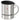 Rudolph im Schneesturm – Edelstahlbecher 400 ml – Silber – Mit Deckel – Ansicht 1 #farbe_silber