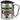 Traue keinem Lageristen, der heute noch keinen Kaffee hatte – Karabinerbecher 330 ml – Silber/Silber – Mit Deckel – Ansicht 1 #farbe_silber-silber