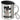 Pew pew, Madafakas – Hasi – Edelstahlbecher 400 ml – Silber – Mit Deckel und Karabiner – Ansicht 1 #farbe_silber