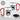 Level up your life – Karabinerbecher 330 ml – Weiß/Rot – Mit Deckel – Ansicht 3 #farbe_weiss-rot