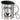 Espresso Patronum – Edelstahlbecher 400 ml – Silber – Mit Deckel und Karabiner – Ansicht 1 #farbe_silber