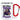 Anti-Stress Tasse für Streamer – Karabinerbecher 330 ml – Weiß/Rot – Ohne Deckel – Ansicht 1 #farbe_weiss-rot