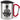 So sieht der beste Enkel der Welt aus! – Karabinerbecher 330 ml – Silber/Rot – Mit Deckel – Ansicht 1 #farbe_silber-rot