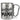 Weltbeste Mama – Karabinerbecher 330 ml – Silber/Silber – Ohne Deckel – Ansicht 1 #farbe_silber-silber