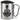 So sieht der beste Krankenpfleger der Welt aus! – Karabinerbecher 330 ml – Silber/Silber – Mit Deckel – Ansicht 1 #farbe_silber-silber