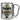 Traue keinem Trainer, der heute noch keinen Kaffee hatte – Karabinerbecher 330 ml – Silber/Silber – Ohne Deckel – Ansicht 1 #farbe_silber-silber