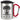 Schonend behandeln, das gute Stück ist 20 Jahre – Karabinerbecher 330 ml – Silber/Rot – Mit Deckel – Ansicht 1 #farbe_silber-rot