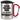 Ich bin Zwillingsmama, was ist deine Superkraft? – Karabinerbecher 330 ml – Silber/Rot – Mit Deckel – Ansicht 1 #farbe_silber-rot