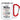 Liebe Mama – Weihnachtsgrüße aus dem Babybauch – Karabinerbecher 330 ml – Weiß/Rot – Ohne Deckel – Ansicht 1 #farbe_weiss-rot