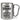 Danke Mama für die Extraportion Glitzer in meinem Leben – Karabinerbecher 330 ml – Silber/Silber – Ohne Deckel – Ansicht 1 #farbe_silber-silber
