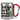 Ich bin in Rente, ich muss gar nichts – Karabinerbecher 330 ml – Silber/Rot – Ohne Deckel – Ansicht 1 #farbe_silber-rot