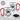 Pause reality play games – Karabinerbecher 330 ml – Weiß/Rot – Mit Deckel – Ansicht 3 #farbe_weiss-rot