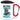 Anti-Stress Tasse für Physiotherapeuten – Karabinerbecher 330 ml – Weiß/Rot – Mit Deckel – Ansicht 1 #farbe_weiss-rot