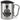 So sieht der beste Cousin der Welt aus! – Karabinerbecher 330 ml – Silber/Silber – Mit Deckel – Ansicht 1 #farbe_silber-silber