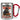 Anti-Stress Tasse für Dachdecker – Karabinerbecher 330 ml – Silber/Rot – Ohne Deckel – Ansicht 1 #farbe_silber-rot