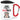 Ich brauche mal ’ne Muhnute – Karabinerbecher 330 ml – Weiß/Rot – Mit Deckel – Ansicht 1 #farbe_weiss-rot