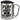 Play hard or go home – Karabinerbecher 330 ml – Silber/Silber – Mit Deckel – Ansicht 1 #farbe_silber-silber