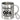Ruhestand – ich bin jetzt Opa in Vollzeit – Edelstahlbecher 400 ml – Silber – Mit Karabiner – Ansicht 1 #farbe_silber