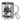 Bitte nicht stören, ich angle – Edelstahlbecher 400 ml – Silber – Mit Karabiner – Ansicht 1 #farbe_silber