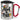 Alaaf und Prost – Karabinerbecher 330 ml – Silber/Rot – Mit Deckel – Ansicht 1 #farbe_silber-rot