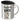 Psychisch am Ente – Edelstahlbecher 400 ml – Silber – Mit Deckel – Ansicht 1 #farbe_silber