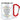 Statt Konfetti einfach gleich den Locher werfen – Flowers – Karabinerbecher 330 ml – Weiß/Rot – Ohne Deckel – Ansicht 1 #farbe_weiss-rot