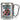 Anti-Stress Tasse für Katzeneltern – Karabinerbecher 330 ml – Silber/Silber – Ohne Deckel – Ansicht 1 #farbe_silber-silber