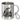 Fisch-Flüsterer – Edelstahlbecher 400 ml – Silber – Mit Karabiner – Ansicht 1 #farbe_silber